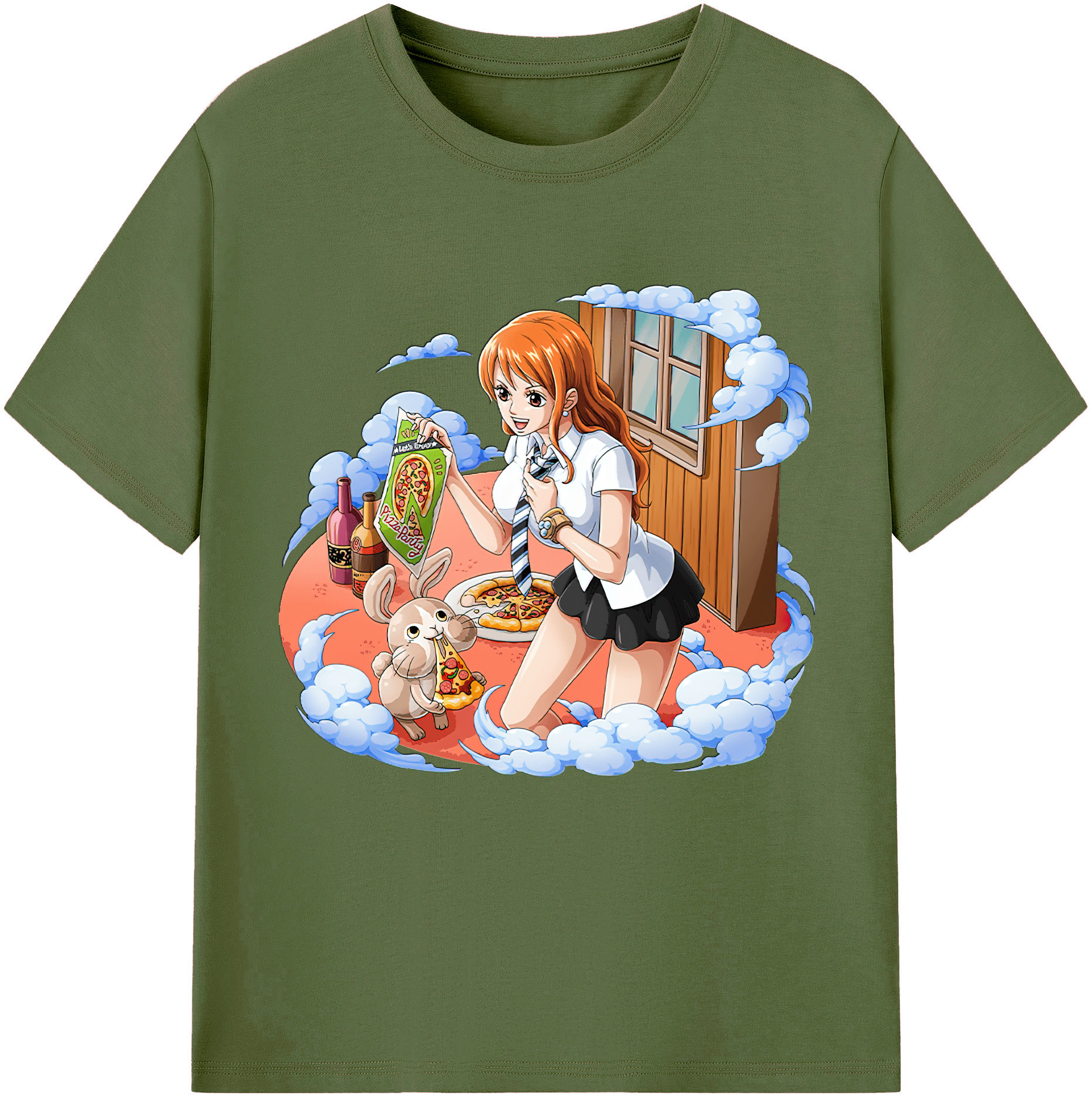 ワンピース ナミ ONE PIECE Nami 綿100％半袖Tシャツ（フロントプリント）